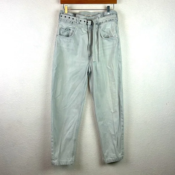 Agolde Riya Tappered paper bag high waist baggy jeans Size 27 - Picture 5 of 10